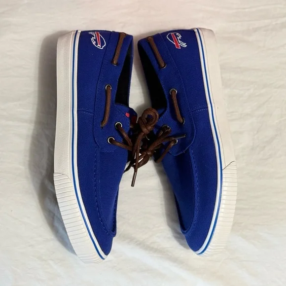 Men’s NFL Buffalo Bills Sneakers/Boat Shoes - Picture 1 of 8